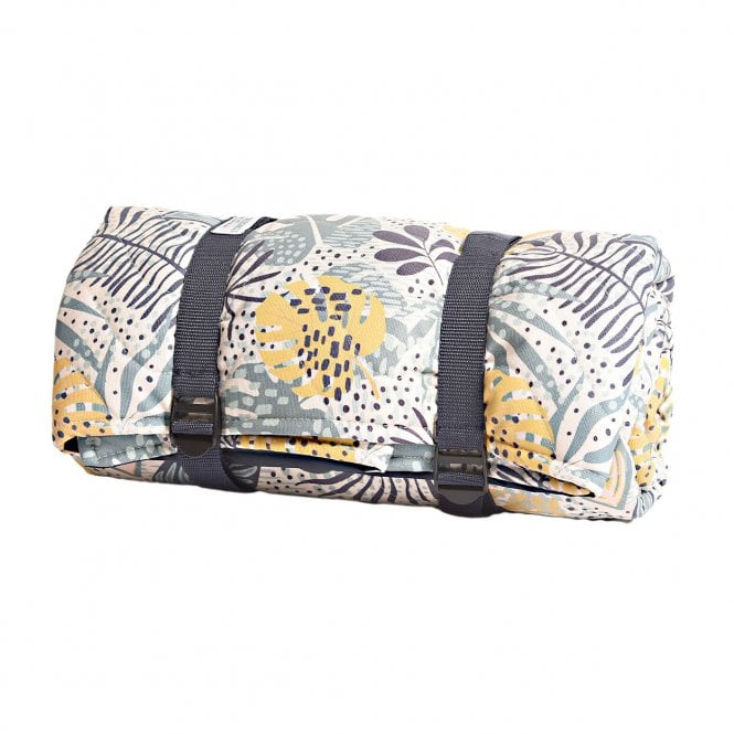Newbury Rainforest Navy Quilted Picnic Rug