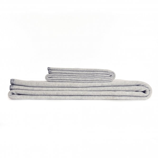 Small Silver Grey Fleece Throw