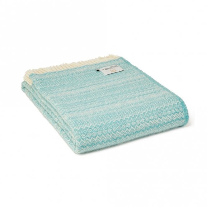 Spearmint Fair Isle Pure New Wool Throw