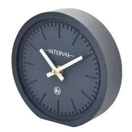 Widdop - Interval Minimalist Mantel Clock 15cm - 4 Colours