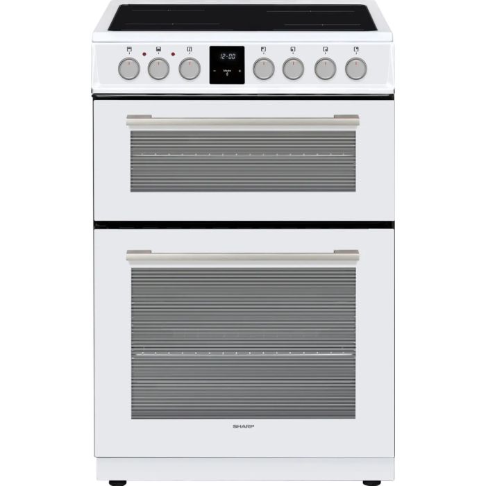 Sharp KF-66DIDD04WM1 Electric Cooker 4 Zone induction Hob A Energy Class White