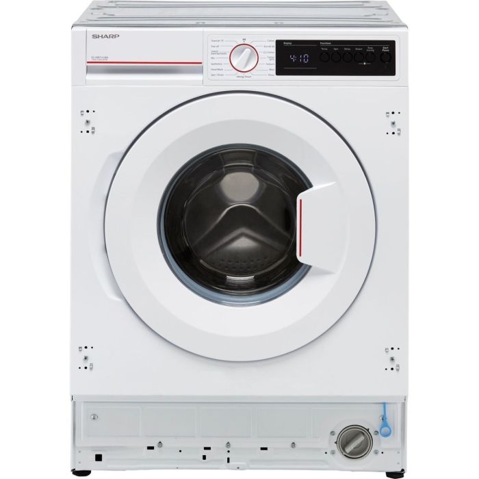 Sharp ES-NIB7141WD-EN Integrated Washing Machine with 1400 rpm D Rated 7Kg White