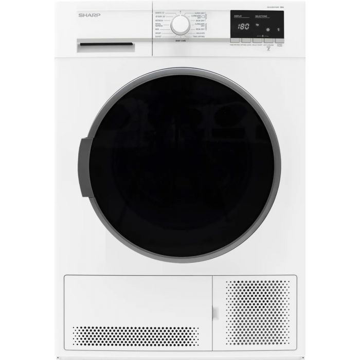 Sharp KD-GCB0S7GW9-EN Freestanding Condenser Tumble Dryer 10Kg - B Rated White