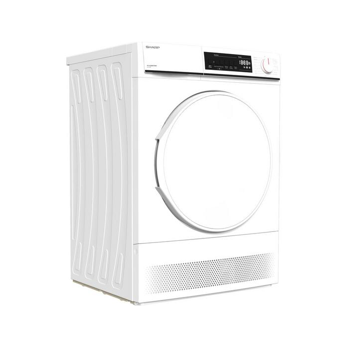 Sharp KD-NCB8S7PW9 Freestanding Condenser Tumble Dryer 8Kg Energy Class B White