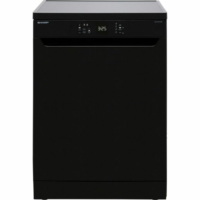 Sharp QW-NA1CF47EB-EN 60cm Freestanding Dishwasher Full Size 13 Place Black