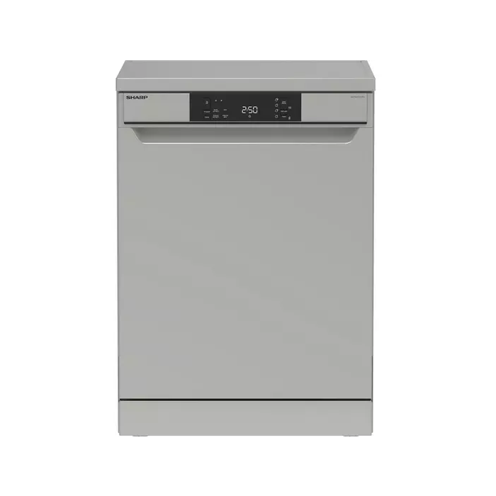 Sharp QW-NA1CF47ES-EN Freestanding Dishwasher 13 Place Settings E Rated Silver