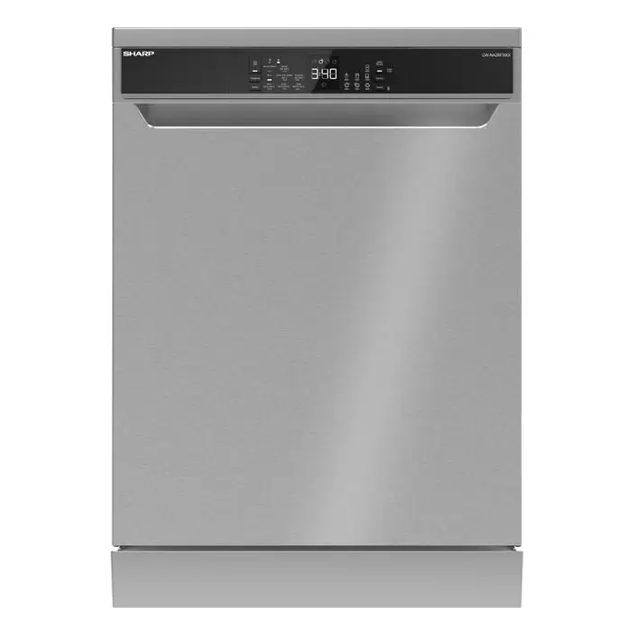 Sharp QW-NA26F39DI-EN Standard Dishwasher LED Display Stainless Steel - D Rated