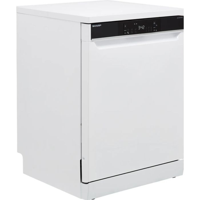Sharp QW-NA31F45EWO-EN Freestanding Dishwasher 15 Place Settings E Rated White