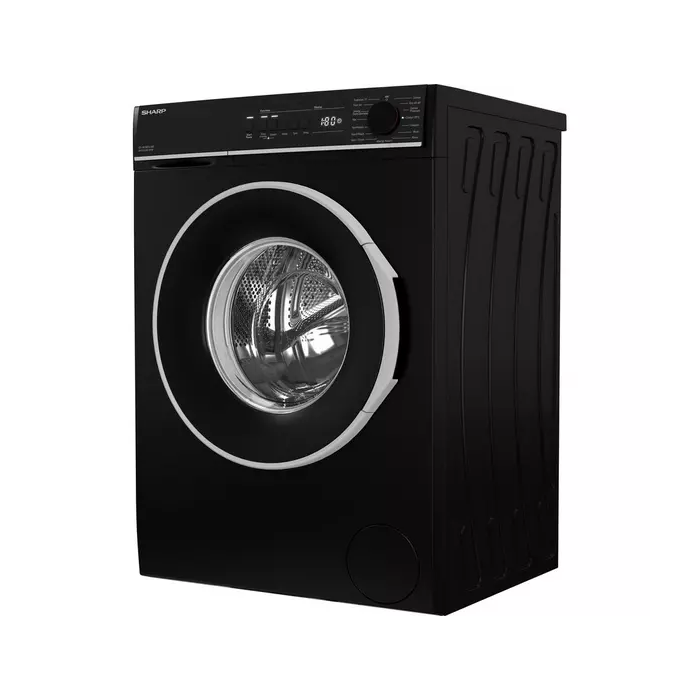 Sharp ES-NFB8141BD 8 kg Washing Machine with 1400 Spin Black Energy Class D