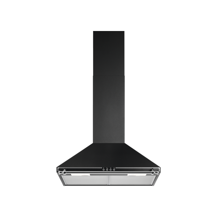 Zanussi ZFCX26R 60cm Chimney Hood with LED Lights Energy Class D Matt Black