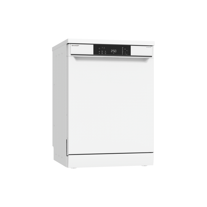 SHARP QW-NA1BF47EW-EN 13 Place Freestanding Dishwasher Eco White