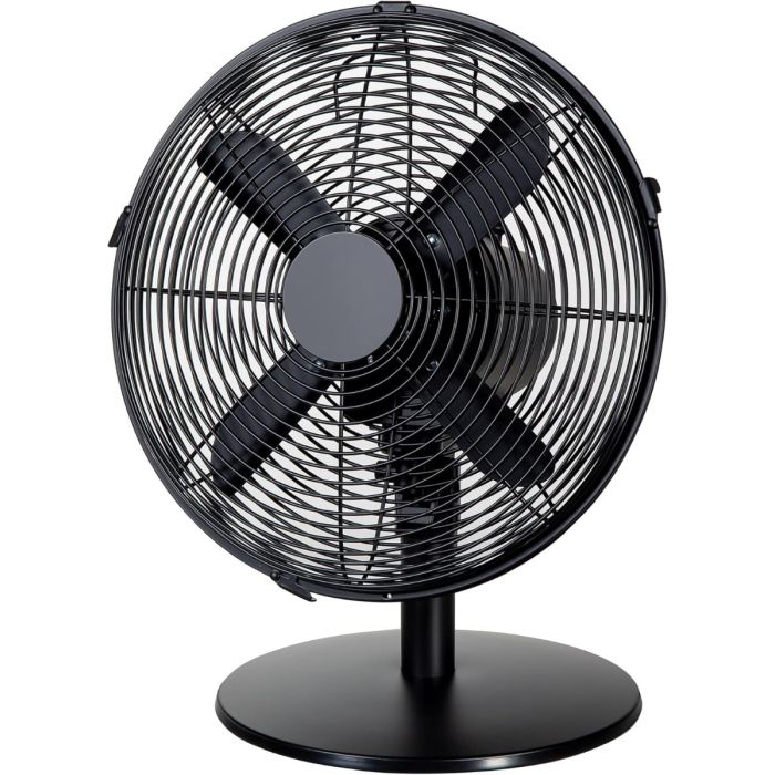 Zanussi ZNMDF1201MB 12" Metal Desk Fan with 3 Speed Settings 45W - Matt Black